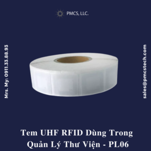 tem uhf rfid dùng trong quản lý thư viện